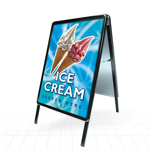 Durable outdoor display stand