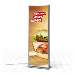 Freestanding Straight Illuminated Lightbox