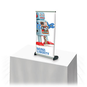 Easy setup tabletop banner