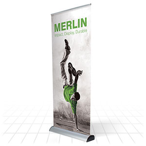 Removable cassette roller banner