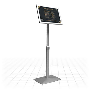 Height Adjustable Menu Stand