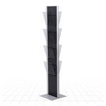 Totem Literature Stand [Clear Shelves]